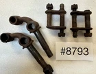 Early Ford Model T Double Hole DR & PASS FRONT Perches & FRONT Shackles #8793