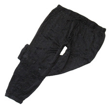 NWT Johnny Was Ulla Satin Pull-on Jogger in Black Embroidered Pants XL