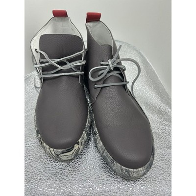 Del Toro Made in Italy Mens Leather Chukka Boots Marble Sole Size 13