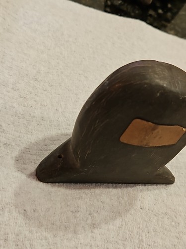 Vintage Inuit Soapstone Carving of Man's Head Eskimo Art - Picture 4 of 7
