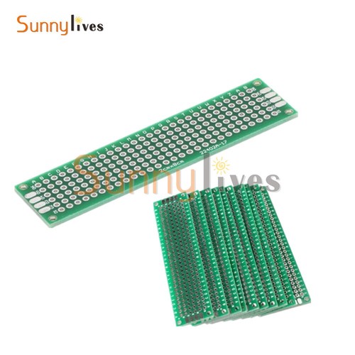 5PCS 2x8 Cm 20mmx80mm FR4 Double Side Prototype PCB Tinned - Foto 7
