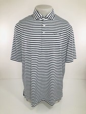 RLX RALPH LAUREN - NEW w TAGS - Striped Wicking UPF 50 L Golf Polo Shirt