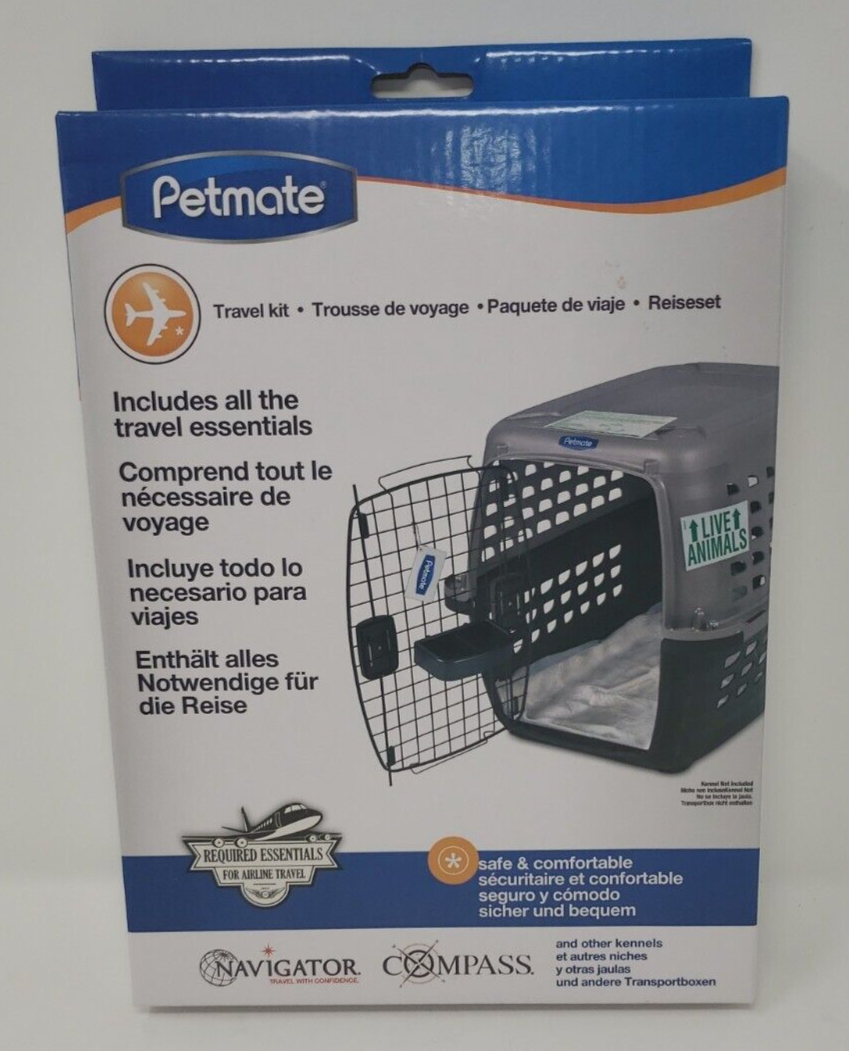 New In Box Petmate Complete Airline Travel Kit Meets All Travel