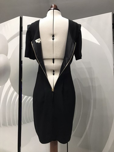 REDUCED Temperley London Black Short Dress Pleats & Front Origami 3D Size 12 - Picture 3 of 10
