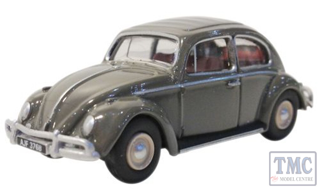 76VWB004 Oxford Diecast 1:76 Scale Anthractie VW Beetle