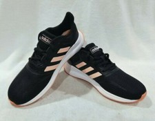 adidas Runfalcon K Black/Peach Girl's Running Shoes - Size 5 NWB EE6932