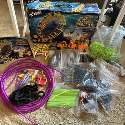K'NEX 63153 Screamin' Serpent Roller Coaster 2001 Complete 100