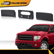  Front Bumper Guards Pads & License Plate Frame Bracket Fit For 09-14 Ford F150