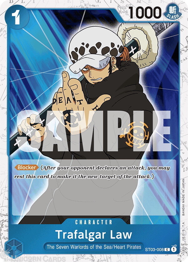 ST03-008 Trafalgar Law : Common Special Foil (Jolly Roger Flag) English One Piec