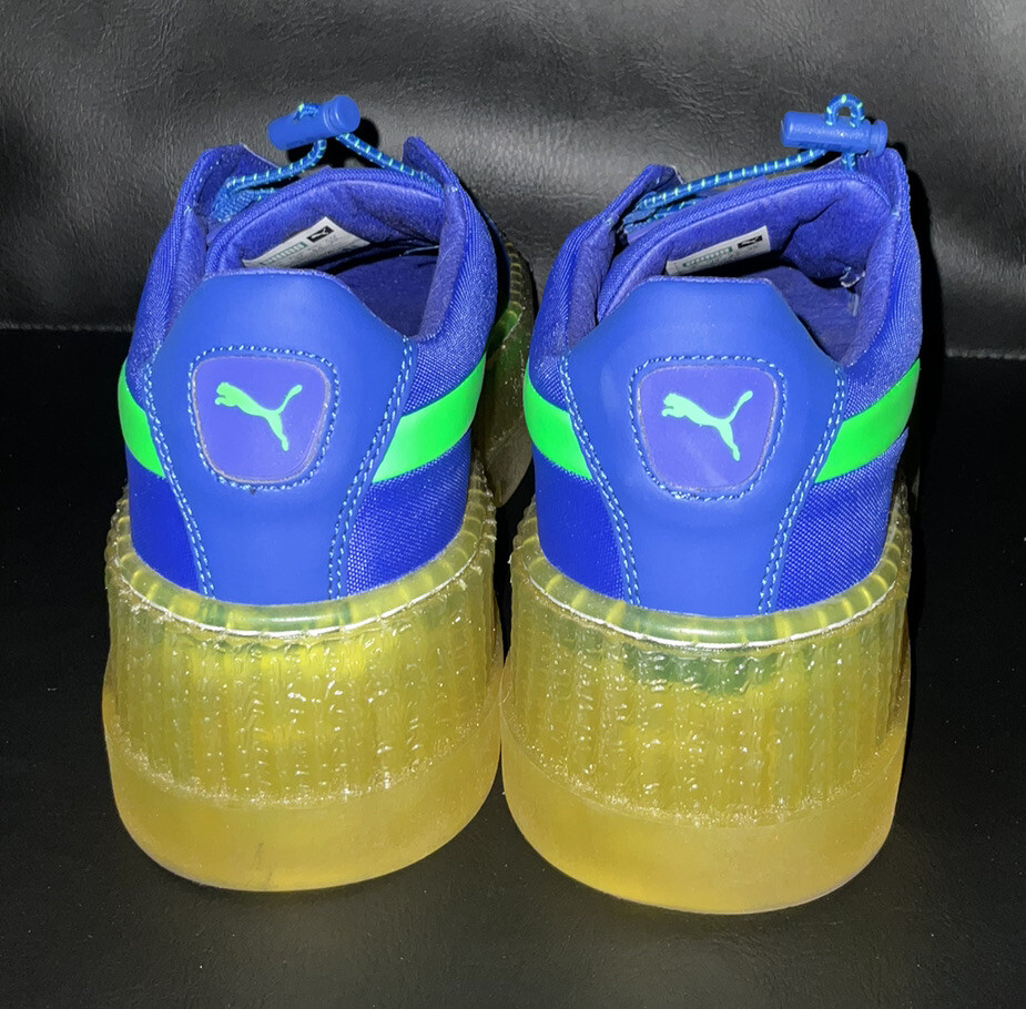 Rare Puma By Rihanna Cleated Creeper Surf Fenty Blue Green Rare Puma By Rihanna Cleated Creeper Surf Fenty Blue Green