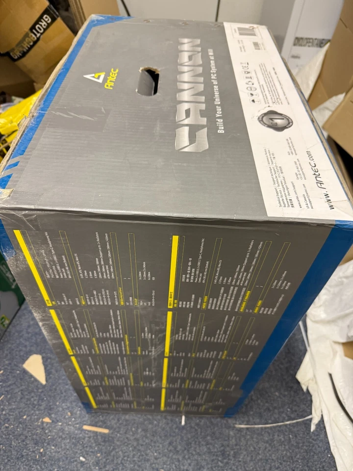 Antec Cannon Full Tower Schwarz Transparent (Antec Cannon Open Frame Alu/Glas - Bild 4 von 4