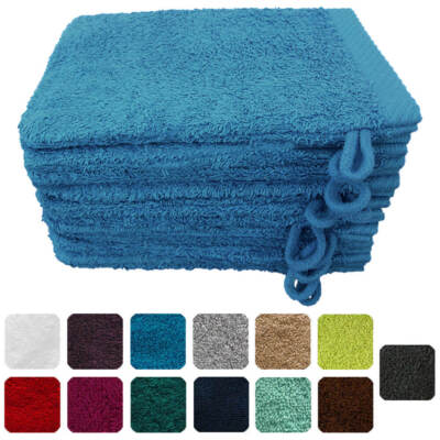 Lanudo  Waschhandschuh Set ''Pure Line'' 21x15 cm versch. Farben 4/6/8/10 Stk