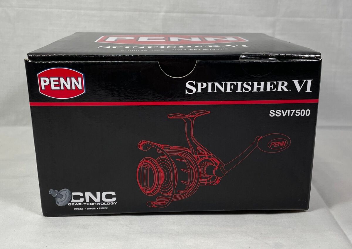 Penn Spinfisher VI SSVI7500 IPX5 Fishing Spinning Reel - New