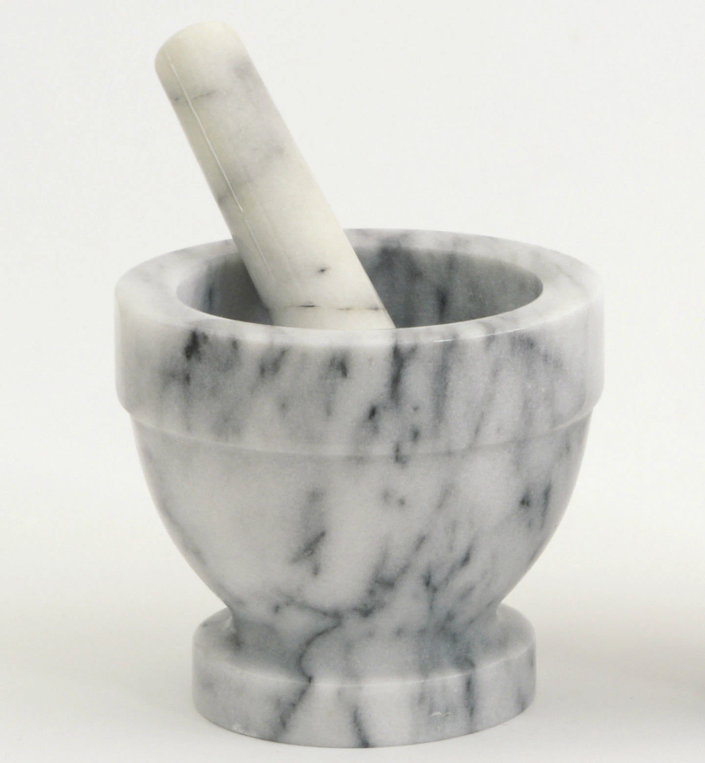 White Marble Classic Mortar and Pestle Home 12x12cm