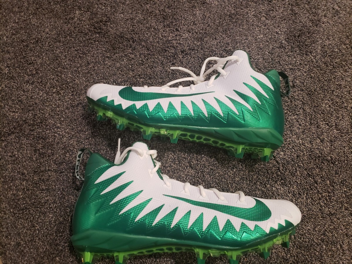 Nike Alpha Menace Pro Mid Football Cleats White Green 871451-134 Men’s Size 11.5 Nike Alpha Menace 5 Pro Men main image 3