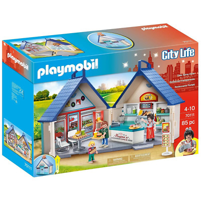 Playmobil 70111 - City Life - Imbiss Burgerladen American Diner - Spielbox