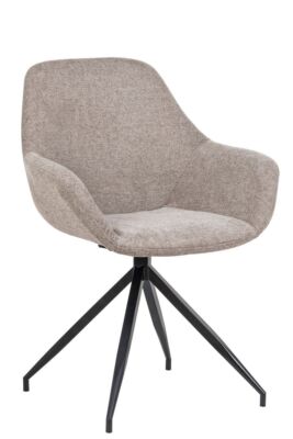 SEBA Drehstuhl Hudson 180° taupe, 2er SET