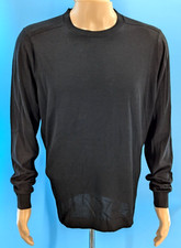 NORDSTROM Men's Shop Tech-Smart CoolMax  Crewneck Sweater Black Size Large