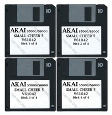 Akai S5000 / S6000 Set of Four Floppy Disks SMALL CHEER 5 V61042
