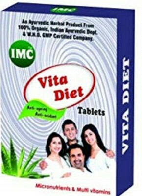 IMC VITA DIET (30 TABLETS X 2)/100% AYURVEDIC/PURE AND NATURAL SUPLEMENT