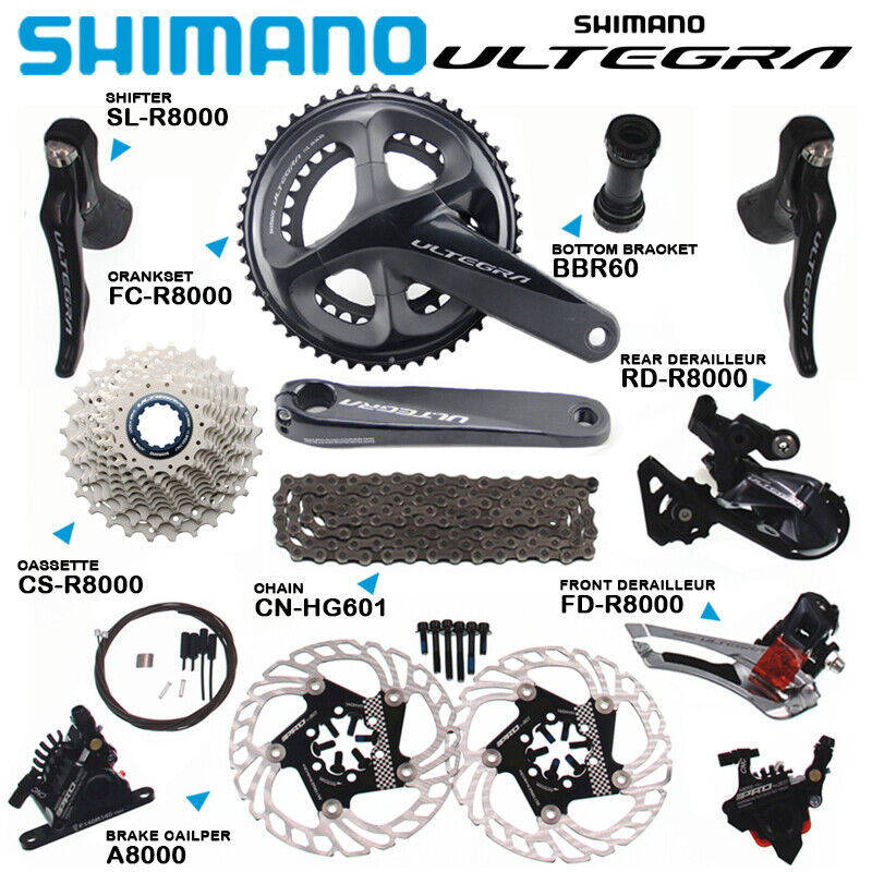 SHIMANO ULTEGRA R8000 Groupset Shifter 2x11 Speed IIIPRO SHIMANO ULTEGRA R8000 Groupset Shifter 2x11 Speed IIIPRO