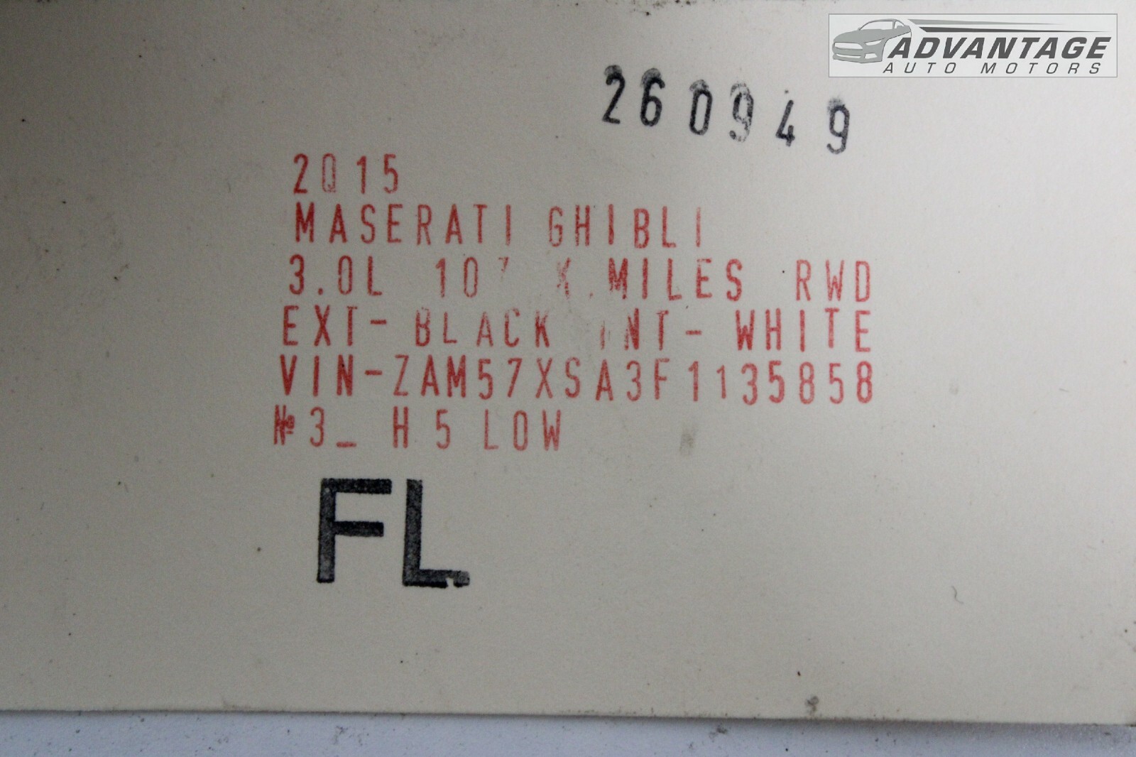 2014-2020 MASERATI GHIBLI SEDAN FRONT LEFT INTERIOR FLOOR COVER CARPET LINER OEM