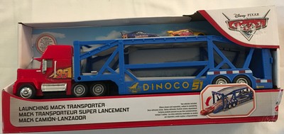 disney pixar cars launching mack transporter
