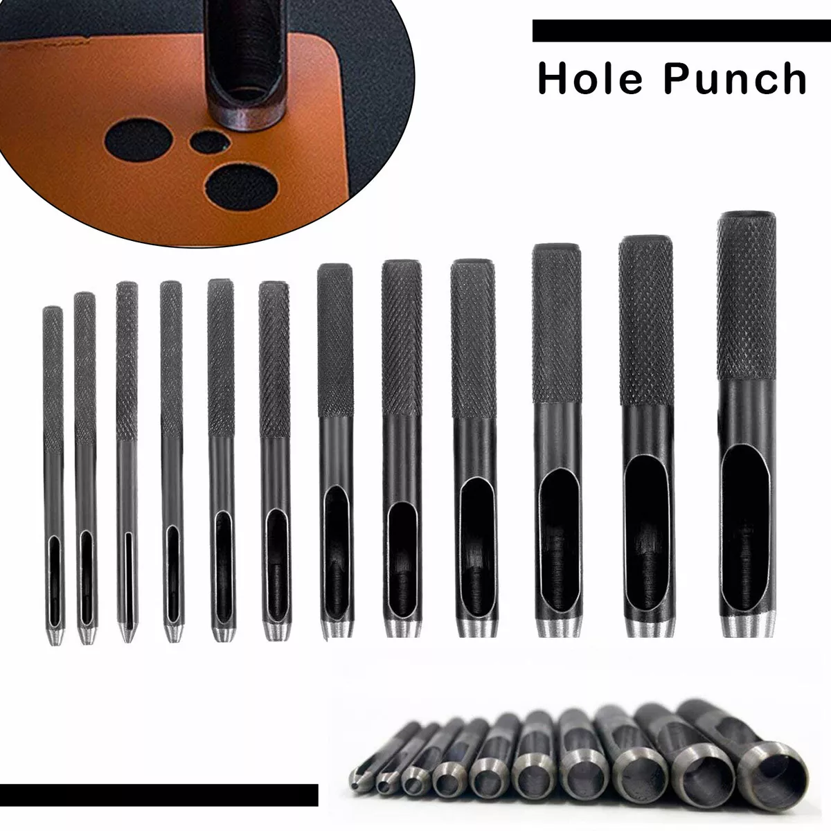Hollow top hole punch