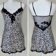 Y2K Victoria  s Secret Leopard Silk Slip