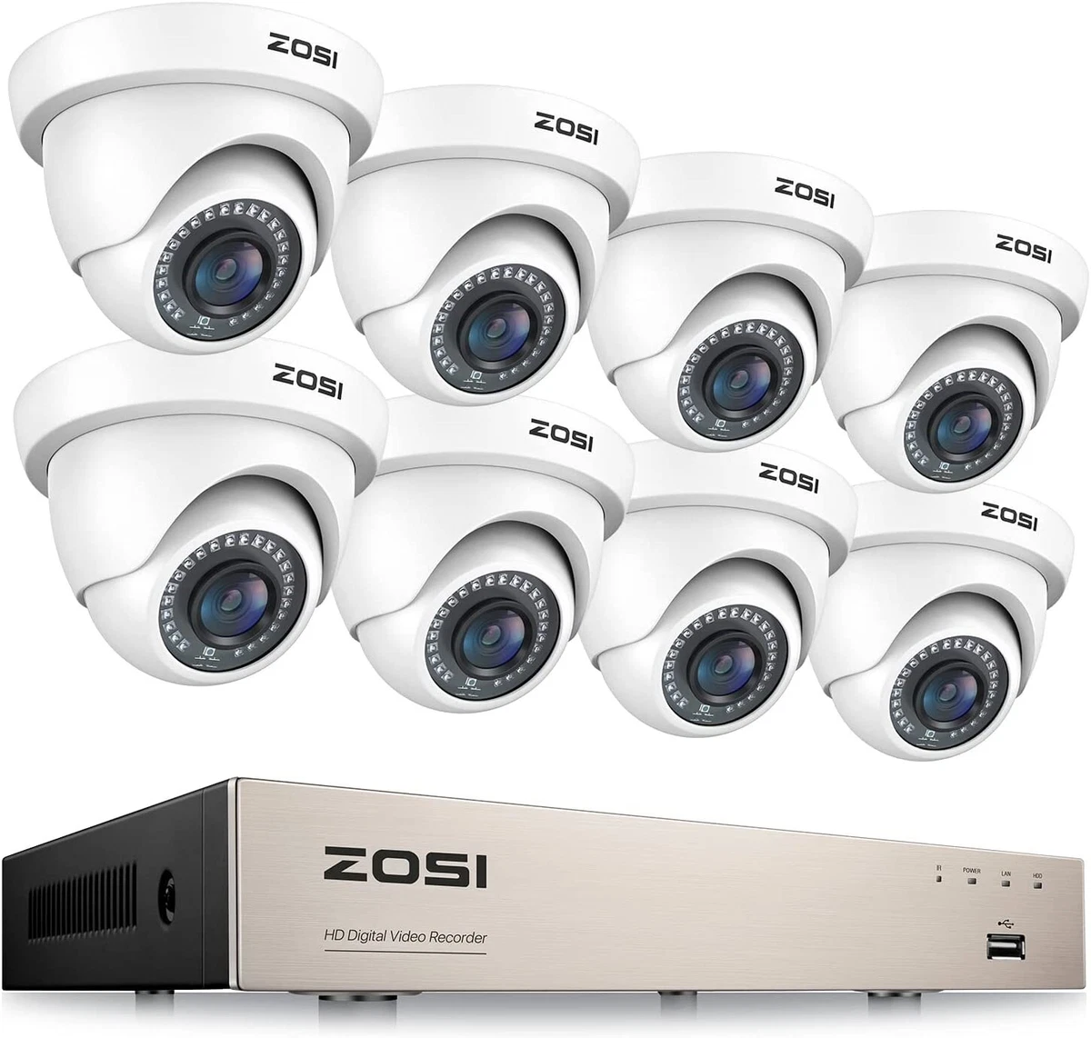 Camaras De Para Casa Oficina Home Security Camera System 8 Cameras | eBay