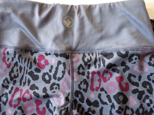 Girls Limeapple Size 12 Athletic Legging Pants Gray Animal Print - Picture 4 of 12