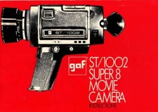 GAF ST/1002 Super 8 Camera User Guide Instructions Digital File Flash Drive
