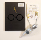 CLAIRE'S HARRY POTTER FELIX FELICIS POTION KEYRING + A6 NOTEBOOK NOTEPAD