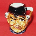 Vintage Small Toby Face with Cigar Mug Made in Japan