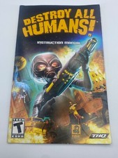 Sony Play Station 2 PS2 - Destroy All Humans Original Replacement Manual Only