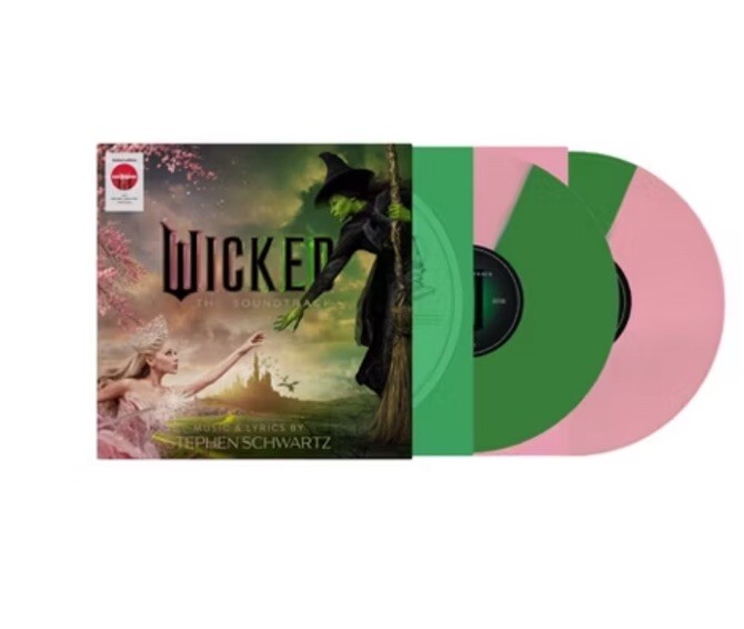wicked シングル7インチレコード2枚セット WICKED Limited Edition Target Exclusive 2LP Split Pink + Green