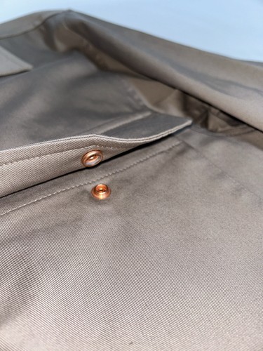 Private White VC Men’s Shacket Overshirt Size 3 Medium Stone 4 Pocket Shirt Coat - Picture 7 of 9