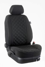 Ford Transit Custom II V710 Maß Vordersitzbezüge 3-Sitzer: Kunstleder/schwarz