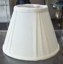 3" x 6" x 4 1/2" Clip on Bone Silk Shades