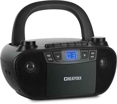 Tragbar Kassette Tape CD MP3 Player Ghettoblaster Radio Stereo Kinder Batterie
