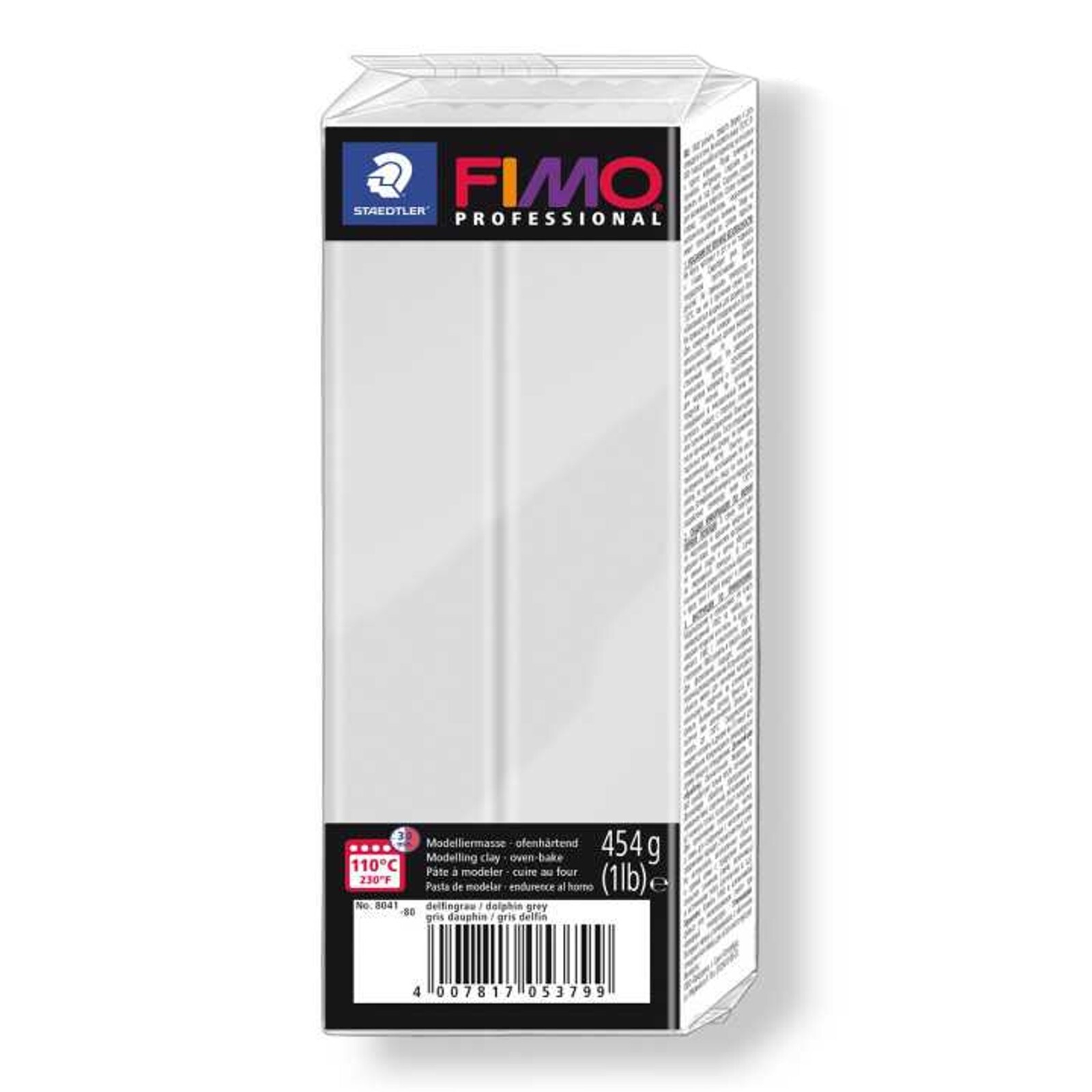 Fimo Professional 454gr - Delfin Grey - argilla polimerica professionale clay