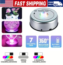 360° Electric Motorized Rotating Display Stand Jewelry Photography Show Holder