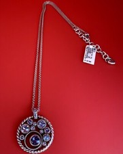 Brighton Halo Crystal Pendant Necklace. NWT