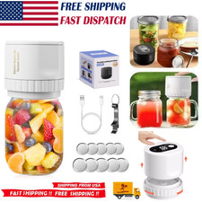 Electric Vacuum Sealer Kit Wide Regular 80kpa Mason Jar Vacuum Sealer Usb Charge