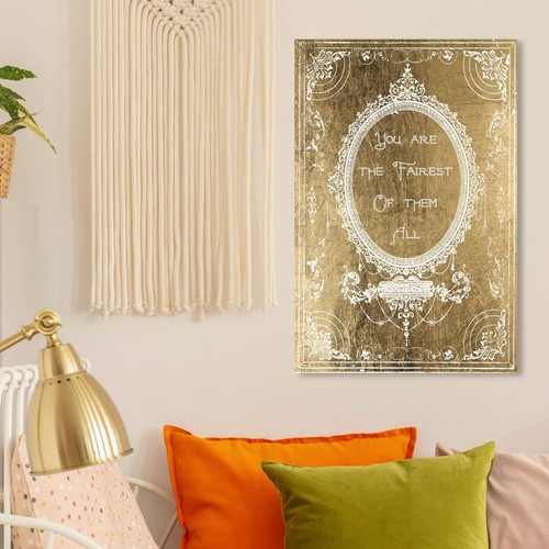 Typography and Quotes Wall Art Canvas Prints 'The Fairest Gold' Contemporary - Picture 4 of 7
