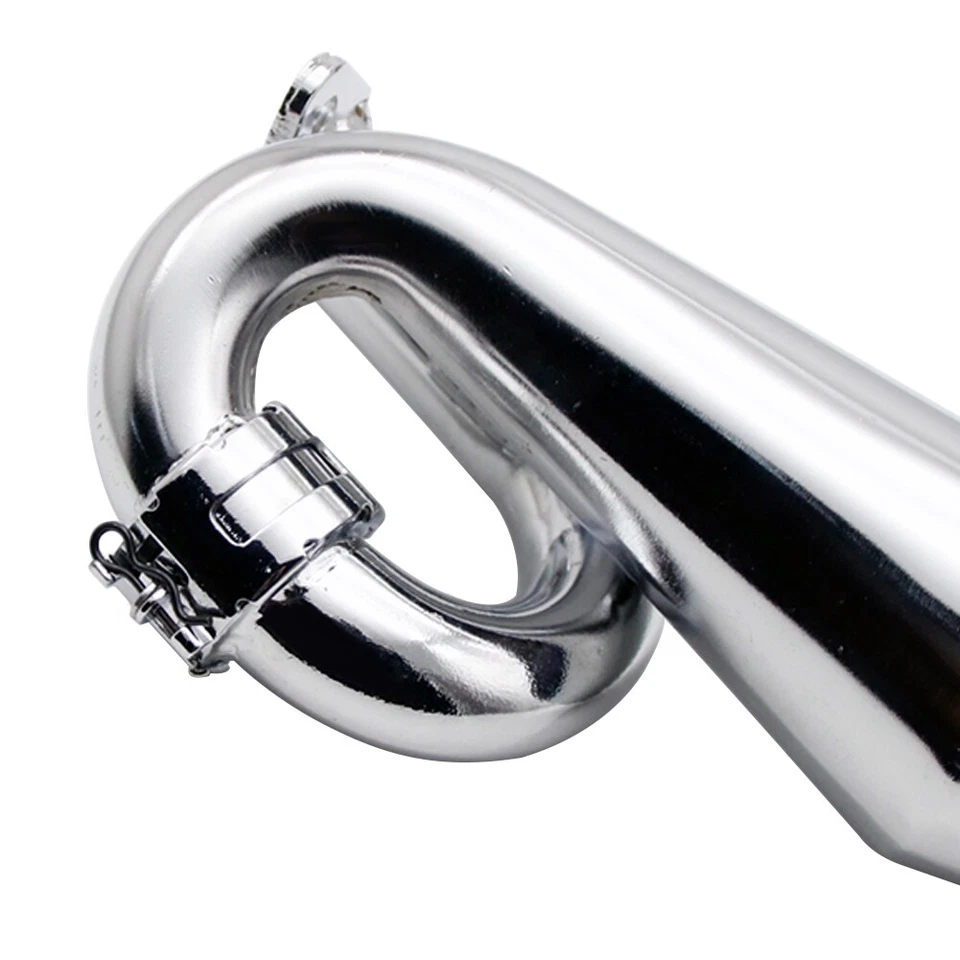 Auspuff Tuned Rohr mit CNC Klemme für 1/5 RC HPI Rovan BAJA 5B 5T 5SC King Motor - Bild 4 von 4