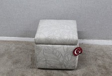 (010) G Plan Ronda Ice Fabric Ottoman Storage Footstool