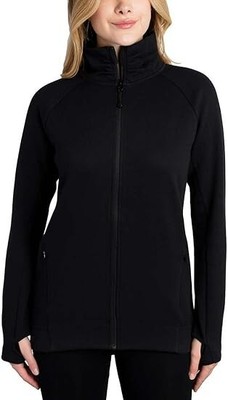 Kirkland Signature Ladies' Fleece Full Zip Jacket - Black - Size