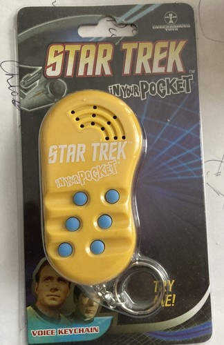 Schlüsselanhänger STAR TREK IN MEINER TASCHE, spielt 7 Sätze. KOSTENLOSES VERSAND IN UK.  UNBENUTZT