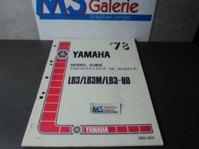Yamaha LB 3 LB 3 M LB 3-80 Modellanleitung Model Guide Handbuch B2392